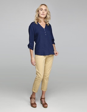 Pantalón capri Dockers recto para mujer