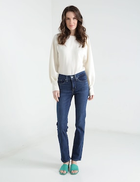 Jeans straight Levi's 314 corte cintura para mujer