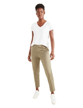 Playera manga corta Dockers cuello V para mujer