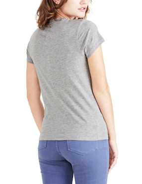 Playera manga corta Dockers cuello V para mujer
