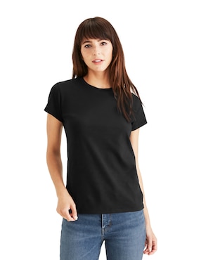 Playera Manga Corta Dockers Cuello Redondo Para Mujer