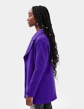 Abrigo Merkabá de lana abierto para mujer