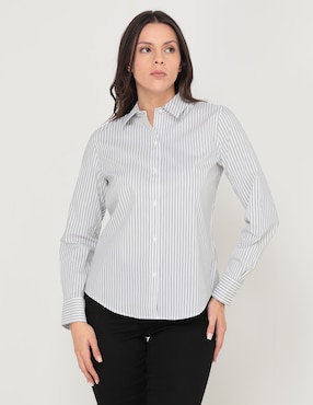 Blusa Liz Claiborne Manga Larga Para Mujer