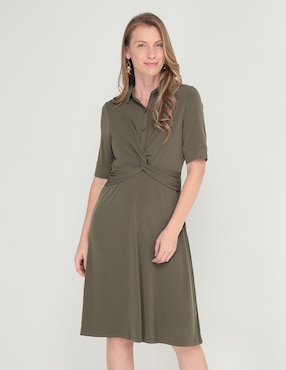 Vestido A La Rodilla Casual Liz Claiborne Para Mujer