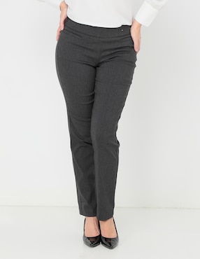 pantalon gris mujer//