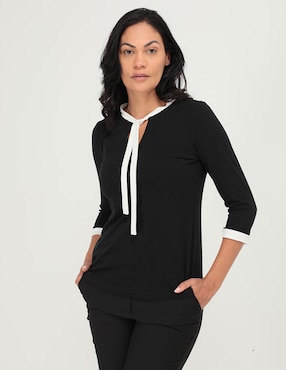 blusa negra manga larga liverpool