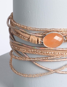 Pulsera Yoiko Piedra Y Chaquira Haip con acabado brillante