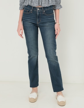 Jeans Straight Levi's 314 Corte Cintura Para Mujer