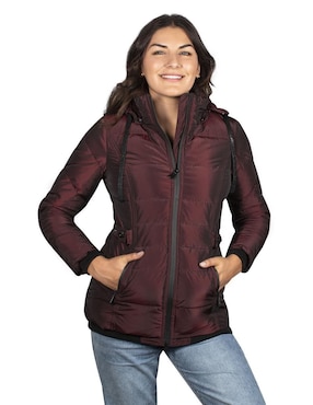 Chamarra Acolchada Greenlander Impermeable Para Mujer