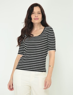 Blusa LIEB Basics Manga Corta Para Mujer