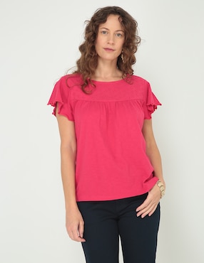 Blusa LIEB Basics Manga Corta Para Mujer