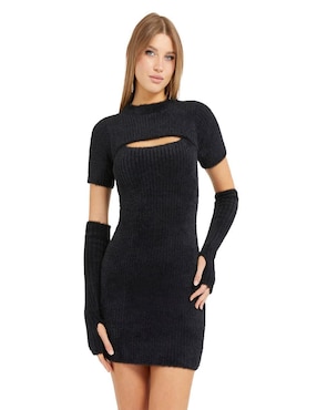 Vestido Corto Casual GUESS Detach Para Mujer