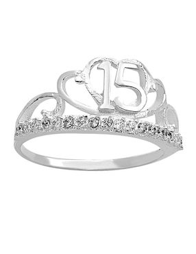 Anillo De Corona Horoz P925 De Plata Zirconia