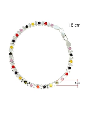 Pulsera Horoz de plata P 925 con acabado pulido