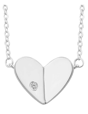 Collar De Corazón Horoz De Plata P925