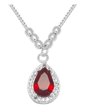Collar de gota Horoz de plata P 925