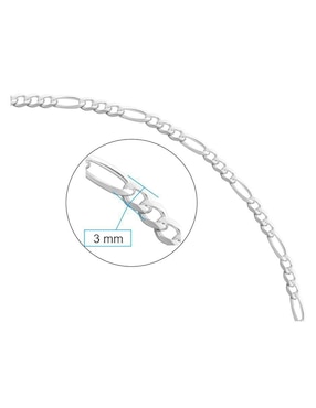 Collar de eslabones Horoz de plata P 925