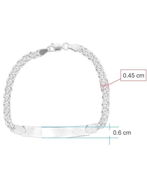 Pulsera Horoz de plata P 925 con acabado pulido