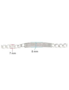 Pulsera Horoz de plata P 925 con acabado pulido