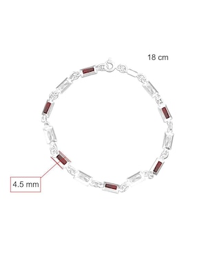 Pulsera Horoz de plata P 925 con acabado pulido