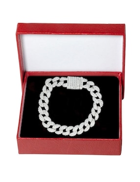 Pulsera Horoz de plata P 925 con acabado pavé