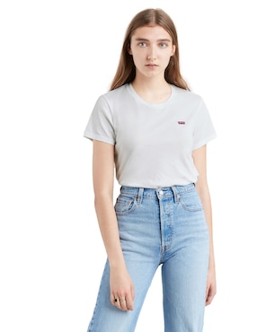 Playera Manga Corta Levi's Cuello Redondo Para Mujer