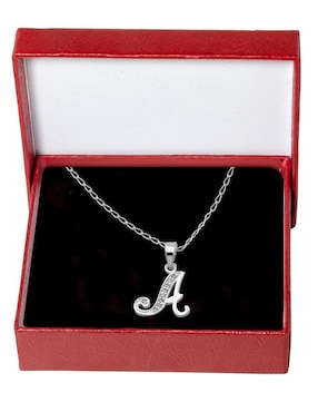 Collar de letra a Horoz de plata P 925