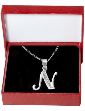 Collar de letra n Horoz de plata P 925