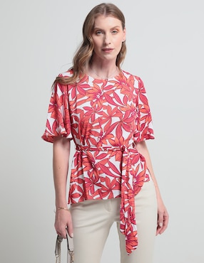 Blusa Liz Claiborne Manga Corta Para Mujer