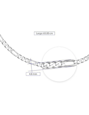 Collar de eslabones Horoz de plata P 925