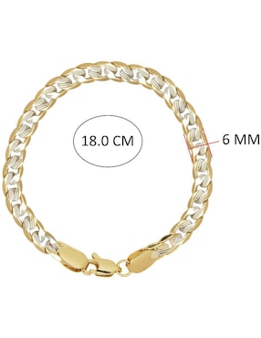 Pulsera Horoz 18 K con acabado chapa de oro