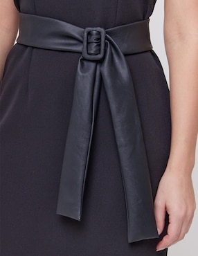 Vestido arriba de la rodilla casual Linea Pura Art Deco para mujer