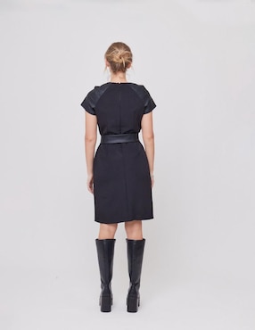 Vestido arriba de la rodilla casual Linea Pura Art Deco para mujer