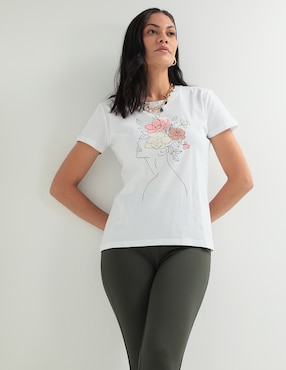 Playera Manga Corta LIEB Cuello Redondo Para Mujer