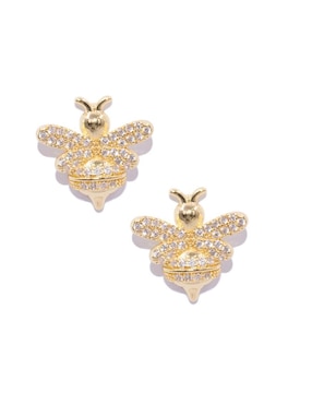 Broqueles De Abeja Yoiko Beez 10 K Zirconia