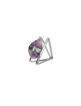 Anillo triangular Cometa P 925 de plata brillante
