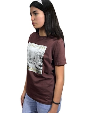 Playera manga corta Calvin Klein cuello redondo para mujer