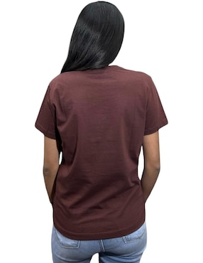 Playera manga corta Calvin Klein cuello redondo para mujer