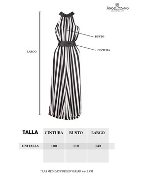 Jumpsuit Angelozano estampado a rayas para mujer