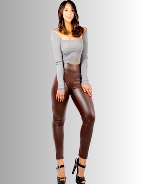 Legging Malabis cintura alta con elástico para mujer