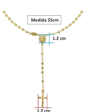 Collar de cruz Horoz 18 K