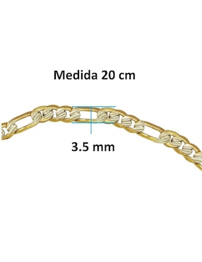 Pulsera Horoz 18 K con acabado pulido