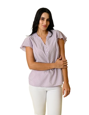 Blusa Ferrioni Manga Corta Para Mujer