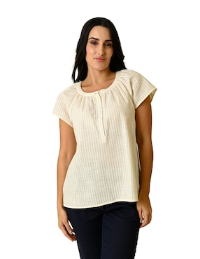 Blusa Ferrioni Manga Corta Para Mujer