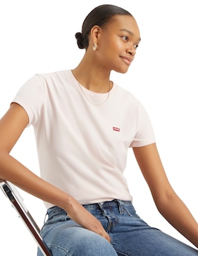 Playera manga corta Levi's cuello redondo para mujer