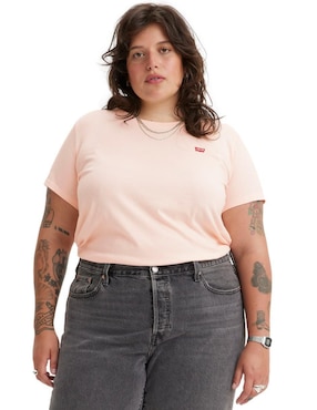 Playera Manga Corta Levi's Cuello Redondo Para Mujer