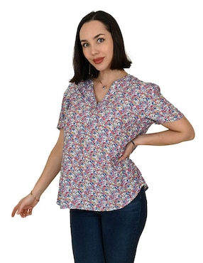 Blusa Ferrioni Manga Corta Para Mujer