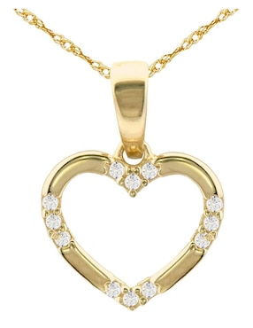 Collar De Corazón Horoz De Oro 10 K