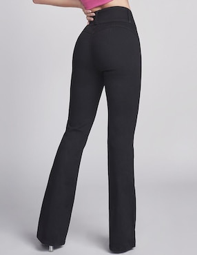Jeans Campana Seven Jeans 6040ngro corte cintura alta para mujer