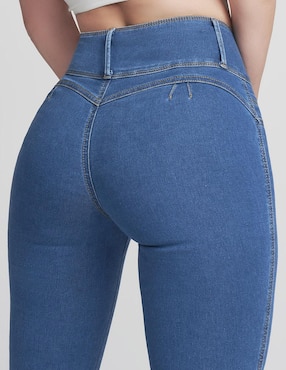 Jeans ultra skinny Seven Jeans 0117ston corte cintura alta para mujer